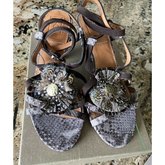 BACIO 61 TOMBOLO Women's Open Toe Leather Ankle - Picture 2 of 8